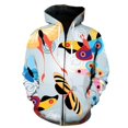 thumbnail image 1 of Sudadera con capucha y estampado de mariposas de dibujos animados, unisex, de manga larga, para otoño e invierno, 2024, 1 of 6