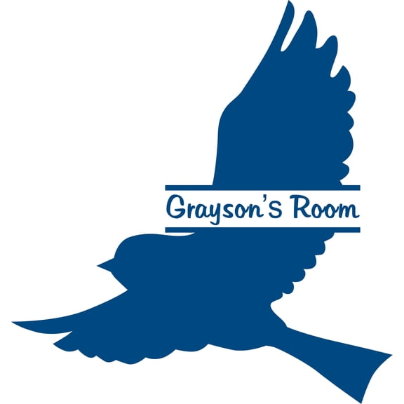 Wall Decal Bird Silhouette Flying Wings Bird Eagle Parrots Hummingbird Sparrow Worm Hawk Holiday Gift Decorating Ideas Sticker - Size: 50 Inches X 50 Inches