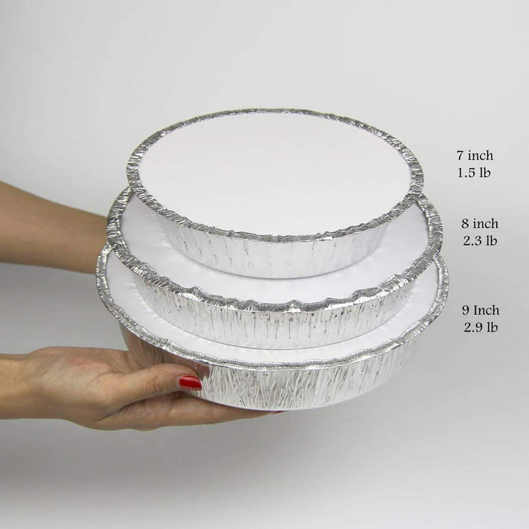 fohuas Disposable Aluminum Foil Pans 13x9 (Capacity:7.5Lb)-24 Count, Sturdy  Half Size Deep Steam Table Pans Freezer,Oven Safe Portable Food Containers