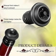 thumbnail image 4 of 24 Pieces Wine Stopper Resealable Wine Pump Vacuum Stoppers Vacuum Wine Stopper Reusable Wine Saver, 4 of 5