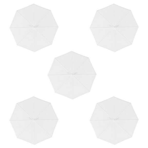 5 Pcs Mason Jar Shaker Lids Mug Umbrella Shaped Anti-leak Cup