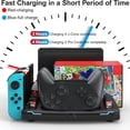 thumbnail image 2 of Estación organizadora de accesorios Switch, cargador para mandos y J-Cons, almacenamiento Switch para juegos, base para TV, mando Pro, correa para la muñeca, compatible con Nintendo Switch y OLED, 2 of 6
