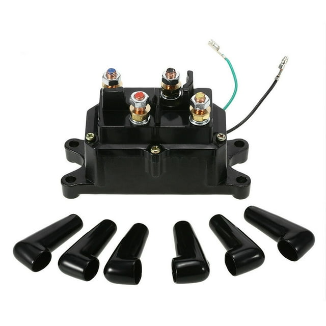 12V 250/400A Winch Remote Contactor Winch Control Solenoid Relay Twin Wireless Remote Recovery Car Motorcycle Accessories ,Wireless Control