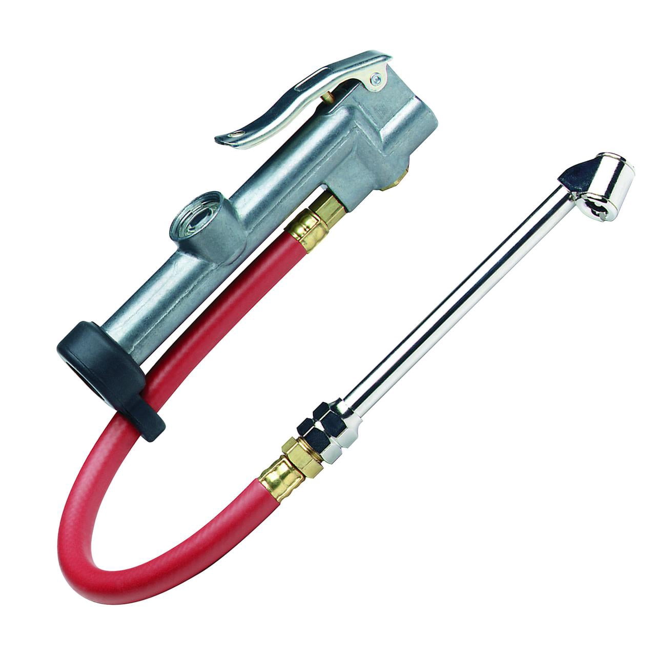 Tru-Flate 17-850 10-20 PSI Deluxe Inflator Gauge with 12 Hose and Dual Foot Chuck