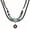 black, variant on Boho PU Woven Necklace Leather Necklace Ethnic Style Multilayer Neck Strap Retro-coffee