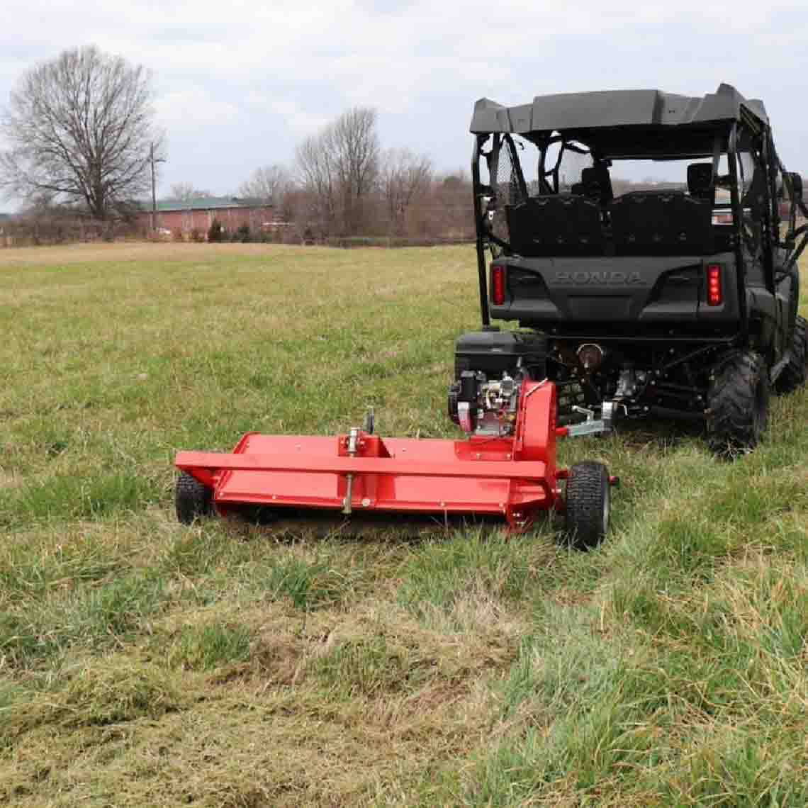 Titan Attachments 40-in ATV Tow-Behind Flail Mower for Land Maintenance Briggs and Stratton 420cc XR Pro Series 