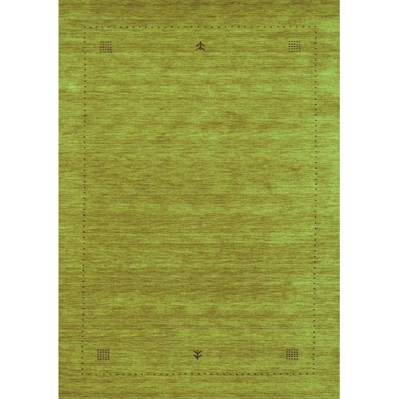 Ahgly Company Machine Washable Indoor Rectangle Abstract Turquoise Blue Contemporary Area Rugs, 5' x 7'