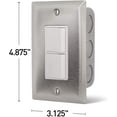 thumbnail image 2 of INFRATECH Single Duplex Switch Wall Plate and Gang Box (14-4300), 2 of 3