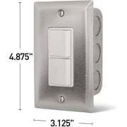 INFRATECH Single Duplex Switch Wall Plate and Gang Box (14-4300)