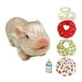 thumbnail image 2 of Pequeño juguete de cerdo renacido, mini cerdito de silicona, juguete sensorial, lindo muñeco de animal de juguete para Estilo A, 2 of 9