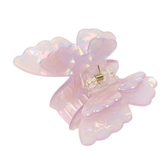 Vocoste Elegant Butterfly Hair Clip Hairdo Clips for Women 2.76"x2.52"x1.42" Purple 1 Pc