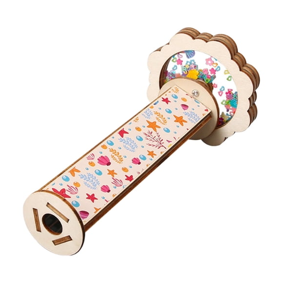 Kit de caleidoscopio de madera para hacer mismo, regalo único, experimento científico educativo, creatividad para niños, juego para hacer