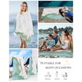 thumbnail image 5 of Turquoise Gold Marble Beach Towels Oversized Super Absorbent,Modern Abstract Marble Crack Texture Lightweight Bath Towel Quick Dry Sets For Bathroom/Pool/Rv Camping/Beach Play/Gym Room/Picnic 31"x62", 5 of 8