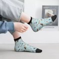 thumbnail image 2 of Pofeuu Cartoon Doodle Puppy Print 30cm Socks, Adult Running Hiking Socks for Youth and Adult, 2 of 7