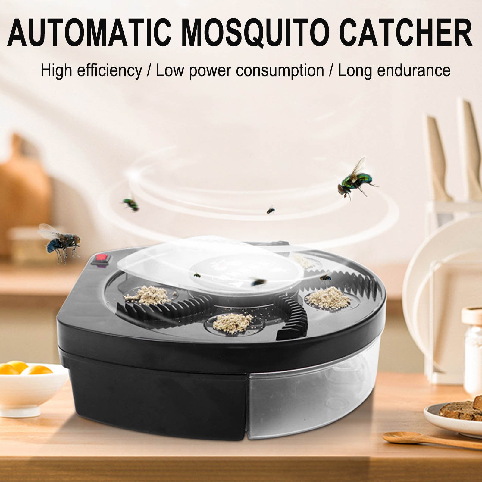 ZToonmas Ornaments New Fl Trap Mosquito Kill Indoor Automatic Fl Trap Direct Plug-in Mode, Outdoor