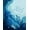 Blue, Pattern 1, variant on ODIKA 2'x3' Ultra-Soft Accent Mat, Blue Deep Oceanic Seascape Artistic Design Elegant Waves and Marine Life Accent Washable, Bare feet friendly, Easy Care Indoor rug for Bedside, Footrest
