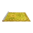 thumbnail image 2 of Ahgly Company Machine Washable Indoor Rectangle Medallion Yellow Traditional Area Rugs, 2' x 4', 2 of 4