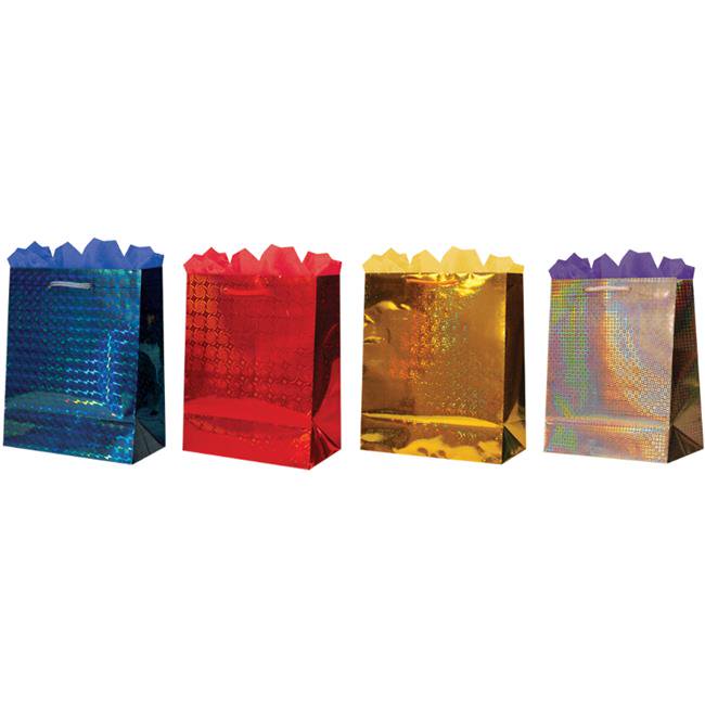 Medium Holographic Gift Bags 24 Units