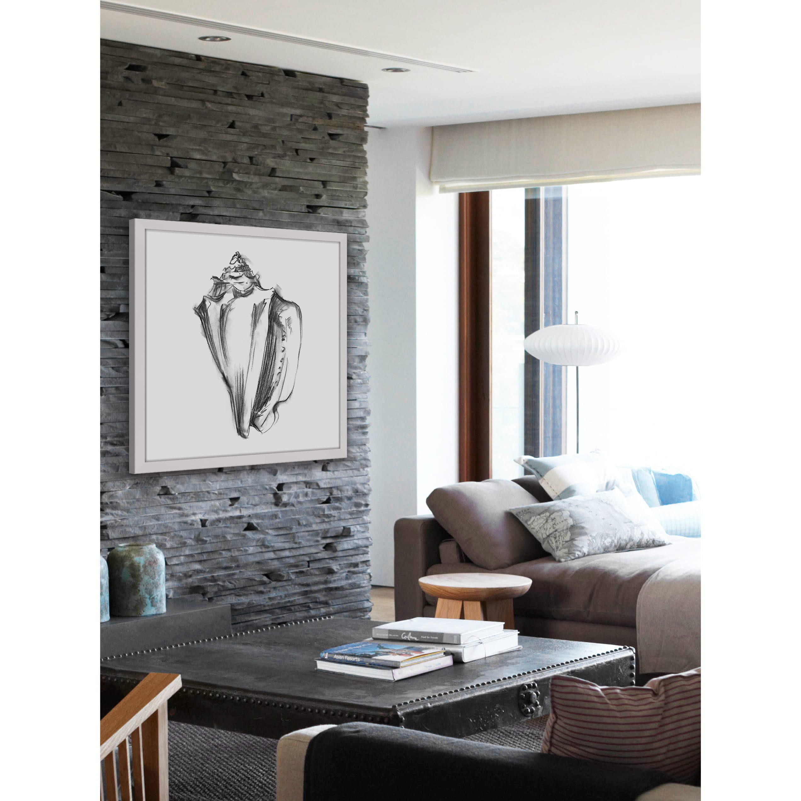 Marmont Hill "Shell Sketch I" Framed Painting Print