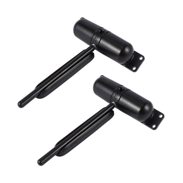 2 Juego 20-70Kgs Negro Ajustable Superficie Montada Muelle de Cierra Puertas Automático Muelle de Puerta Automático