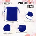 thumbnail image 2 of Uxcell 20 Pcs Bolsa de Terciopelo con Cuerda, 2.7 x 3.5 Pulgadas Bolsas de Regalo de Terciopelo para Favor de Boda, Empaque de Joyas, Organización y Almacenamiento, Azul, 2 of 7