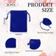 thumbnail image 2 of Uxcell 20 Pcs Bolsa de Terciopelo con Cuerda, 2.7 x 3.5 Pulgadas Bolsas de Regalo de Terciopelo para Favor de Boda, Empaque de Joyas, Organización y Almacenamiento, Azul, 2 of 7