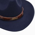 thumbnail image 4 of Gibobby Toddler Cowboy Hat Western Cowgirl Hat Unisex For 3-8 Years Boys Girls Kids Classic Ranch Cowboy Hat Outdoor Dress Up Cap,Navy, 4 of 5