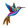 thumbnail image 2 of Colorful Metal Birds Sculpture Hanging Decoration Garden Wall Art for Indoor,Outdoor Living Room, Bedroom, Garden, Patio, Fence, Yard, 2 of 3
