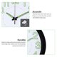 thumbnail image 5 of Reloj de pared de 30 cm, fijo, silencioso, de cuarzo luminiscente, moderno., 5 of 5
