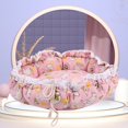 thumbnail image 4 of Cartoon Flower Bud Pumpkin Cushion Small Dog Cat Mat Sleeping Bag Pet Kennel, 4 of 10