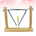 thumbnail image 1 of CHICHUMID Triangle Bell 1Set For Preschool Musical Instruments With Wood And Iron In Kindergarten, 1 of 8
