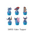 thumbnail image 1 of Decoración de fiesta de cumpleaños de Disney Stitch, vajilla temática de Lilo y Stitch azul, tazas, globos de Ángel, suministros de fiesta de piñata para niños, 1 of 5