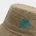 thumbnail image 5 of MEICHEN St. Patrick's Day Bucket Hat for Women and Men Fashion Shamrock Embroidered Cotton Fishing Cap Unisex Sun Hats, 5 of 5