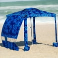 thumbnail image 3 of AMMSUN 6.2'×6.2' Beach Cabana Tent with Side Wall UPF 50+ Easy Setup Canopy Shade,Blue Coral, 3 of 9