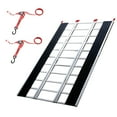 thumbnail image 5 of KFFKFF 85" x 54" Broad Aluminum Collapsible Ramps, Load Bearing Capacity of 1500 LBS for Motorcycles/Dirt Bikes/Trailers/ATVs/UTVs/Garden Tractors/Lawn Mowers, Set of 3, 5 of 9