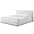 thumbnail image 6 of Omax Decor Aspen Upholstered Platform King Bed in White Cream Boucle Fabric, 6 of 9