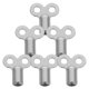 thumbnail image 1 of Zinc Alloy Radiator Key Radiator Gas Key for Bleeding 6Pcs Silver Set, 1 of 5