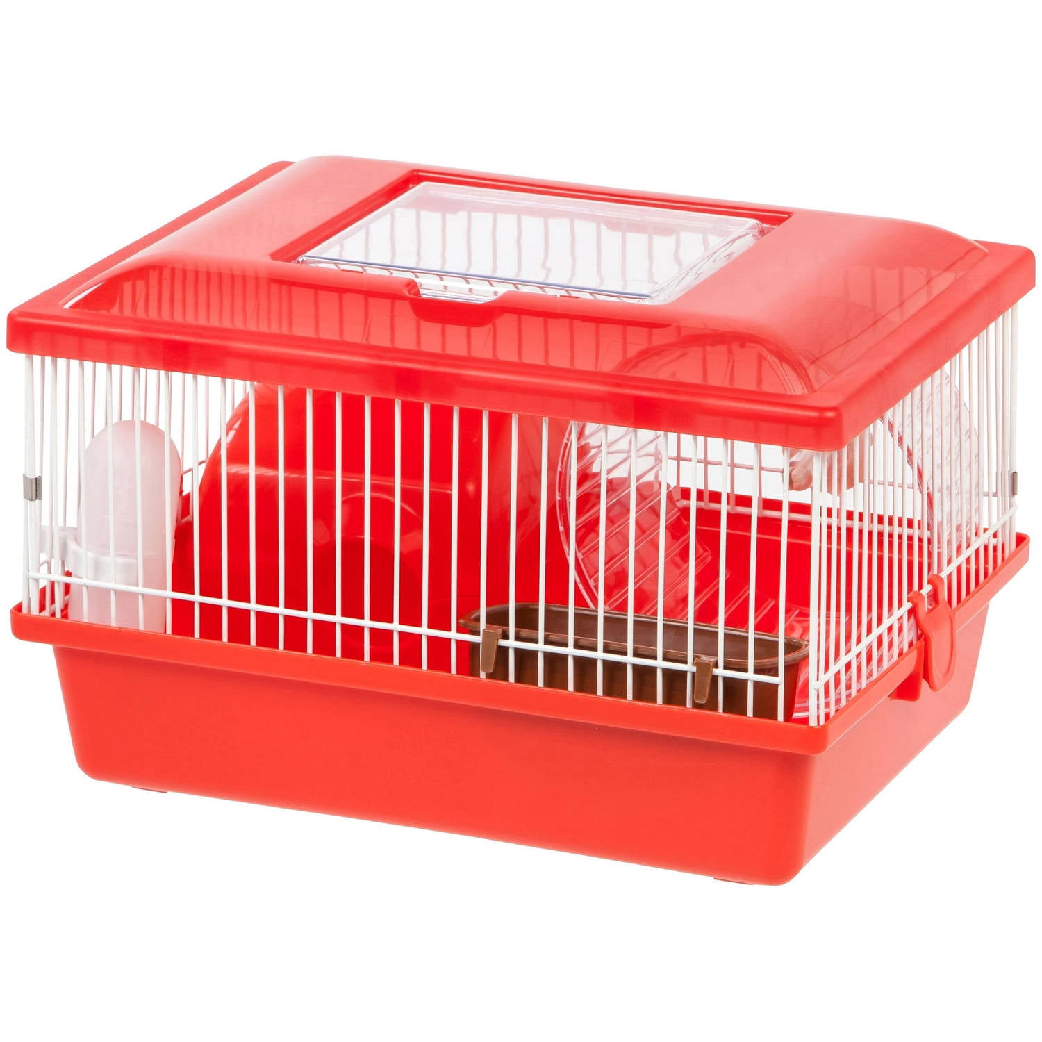 IRIS Hamster and Gerbil Pet Cage, Red