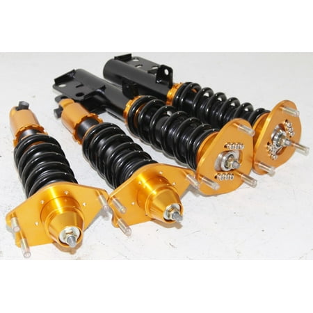 Yellow Oem Spec - 05-08 Scion tC Coilover Suspension Lowering Kits fits Base/Spec Coupe 2D