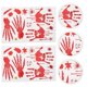 thumbnail image 5 of Scary Wall Decal Halloween Bloody Handprint Wall Sticker 4Sets, 5 of 5
