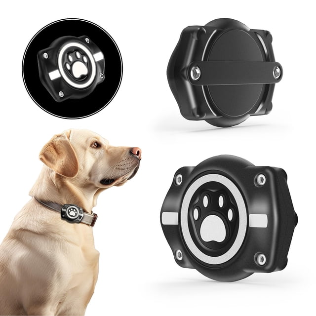 Soporte de collar de perro AirTag reflectante e impermeable Odokele