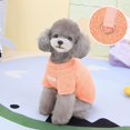thumbnail image 2 of Winter Dog Sweater Warm Plush Dog Clothes for Small Medium Dogs Cats Soft Puppy Coat Jacket Chihuahua Teddy Costums Dog Supplies MOrange, 2 of 4