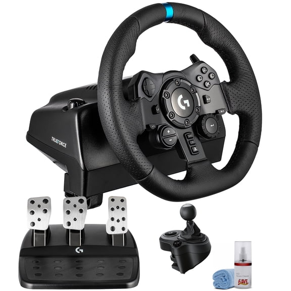 Logitech G923 Racing Wheel and Pedals Trueforce Sim Driving Wheel For PC, PS4, PS5 with Logitech Shifter
