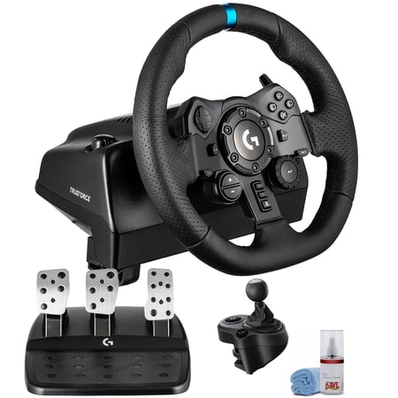 Logitech G923 Racing Wheel and Pedals Trueforce Sim Driving Wheel For PC, PS4, PS5 with Logitech Shifter