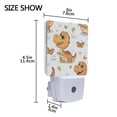 thumbnail image 4 of Cute Dinosaur and Butterfly Night Light 2 Pack LED Nightlight Plug into Wall Dusk to Dawn Sensor Soft White, 4 of 7