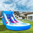 thumbnail image 3 of Relunch 24FT(L) Commercial Grade PVC Inflatable Water Slide for Kids Adults with Big Splash Water Pool & Blower 24x13x12ft, 3 of 9