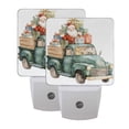 thumbnail image 7 of Green Car Santa and Gift Christmas Tree LED Night Light Sensor Lamp Plug-in Adjustable Brightness 2 Pack, 7 of 7