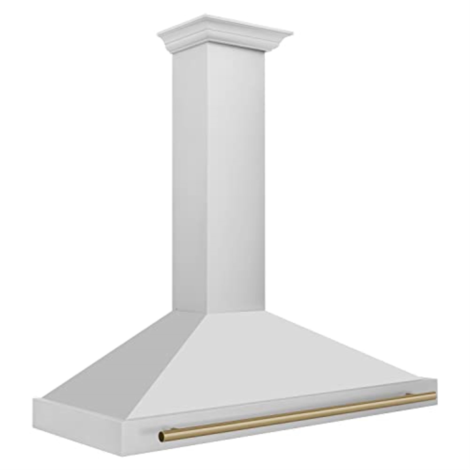 ZLINE 48 ZLINE Autograph Edition Stainless Steel Range Hood with Stainless Steel Shell and Champagne Bronze Handle (KB4SNZ-48-CB