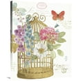 thumbnail image 1 of Global Gallery's 'Rainbow Seeds Romantic Birdcage II' By Lisa Audit Stretched Canvas Wall Art, 1 of 4
