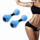 thumbnail image 1 of Juego de 2 piezas con mancuernas para fitness, accesorios para yoga, mancuernas pequeñas de agua, color azul Rojo Verde, 1 of 5
